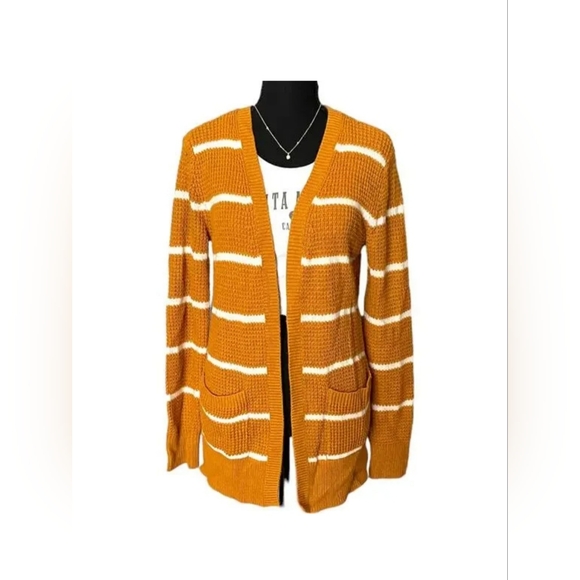 Striped cardigan sweater - Picture 1 of 4